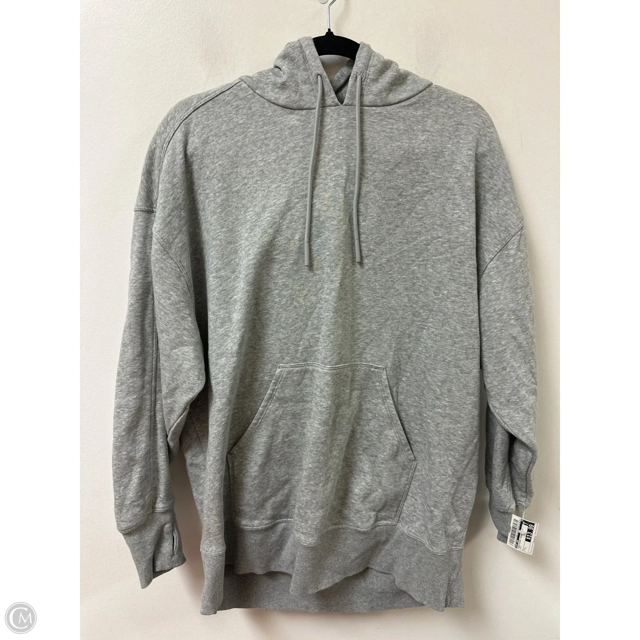 Sweatshirt Hoodie By Joy Lab In Grey, Size: L Summer Outerwear Ventilation Panels
