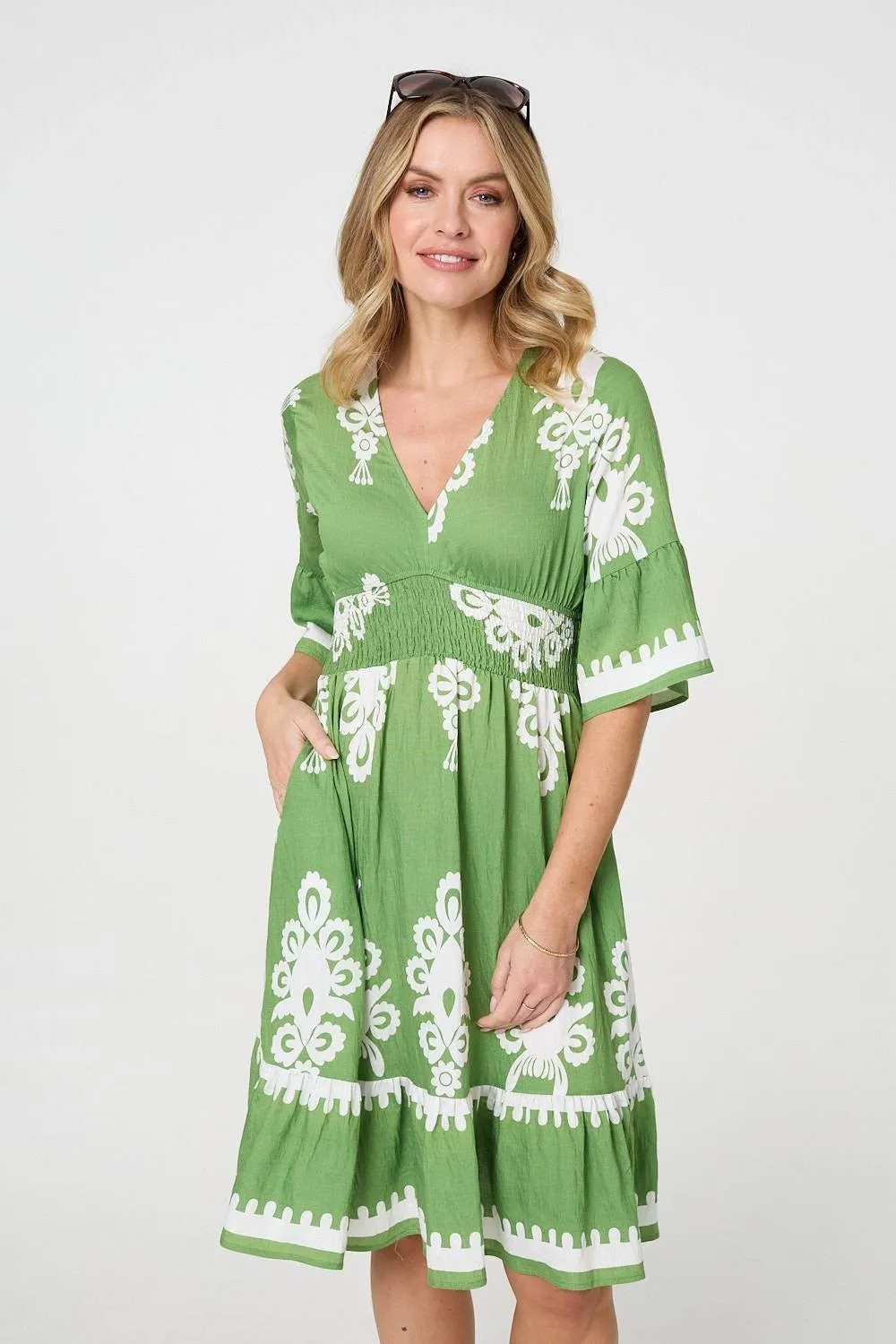 Virtual Fit Camina Camina Dress | GREEN | 0026C1