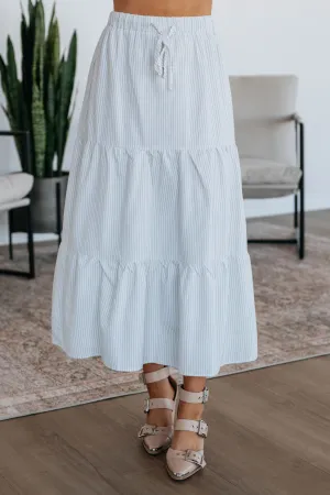 Crisp Details Sylvey Striped Skirt