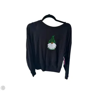 SmoothEdgeTrim Sweatshirt Crewneck By Cynthia Rowley In Black & Green, Size: M