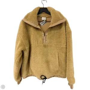 Casual Sweatshirt Sweatshirt Collar By Varley In Tan, Size: S