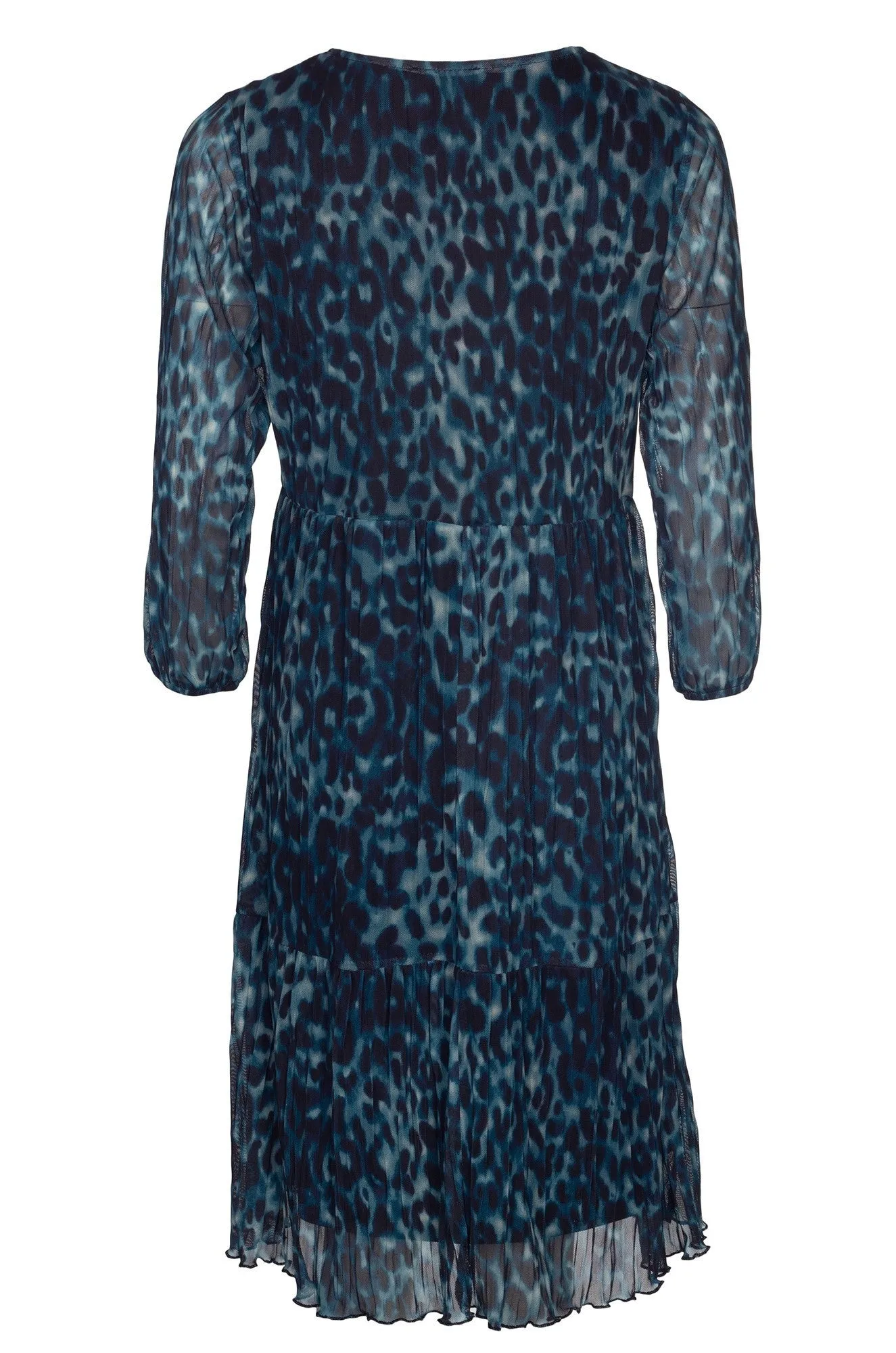 Crushed Mesh Dress | Lagoon Black Animal | 4512B1 Mind Glow