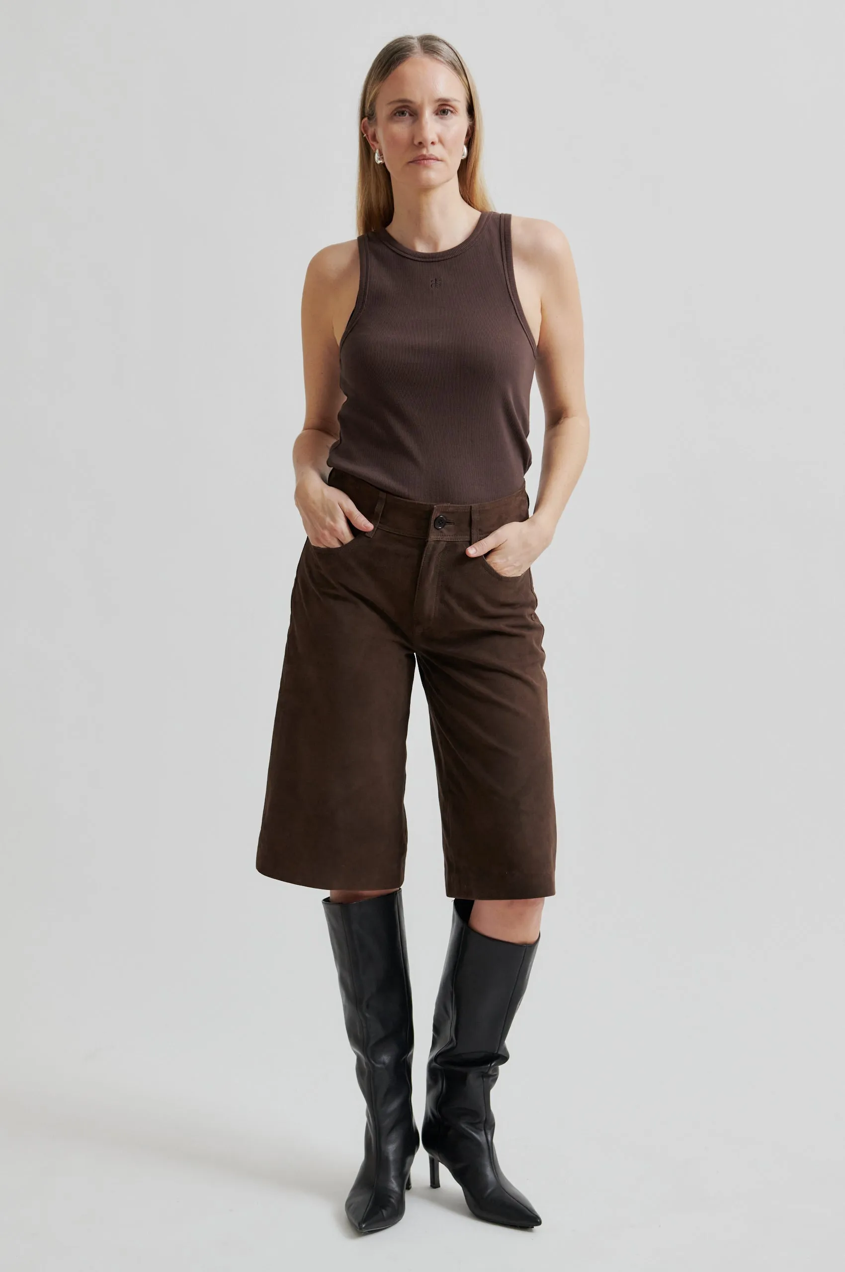 Noormie Suede Shorts Princess Glow