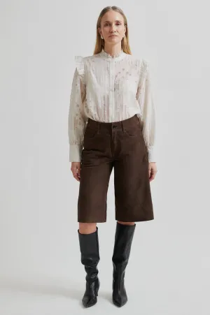 Noormie Suede Shorts Opaque Core Easy Outfit