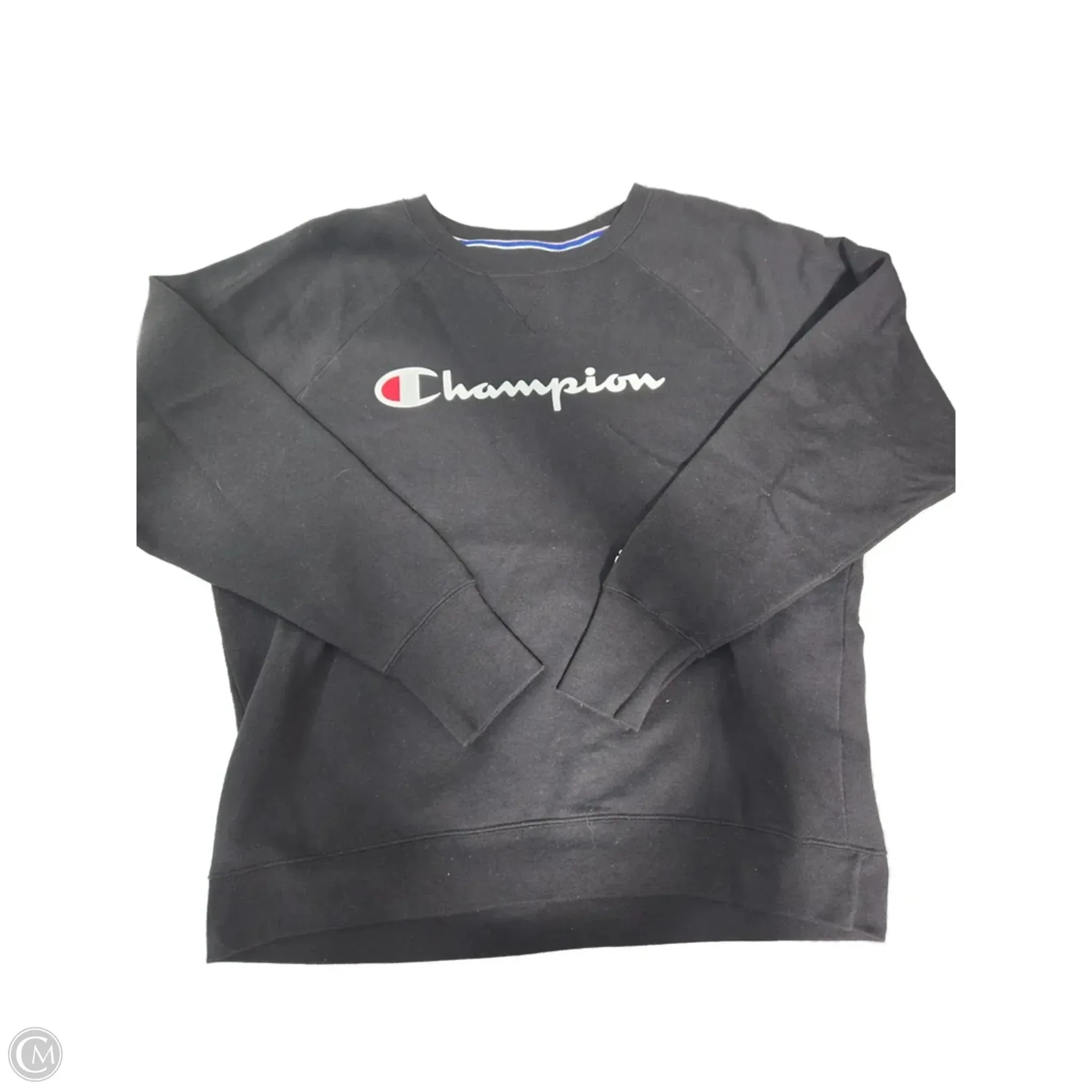 Sweatshirt Crewneck By Champion In Black, Size: Xl Dry Touch