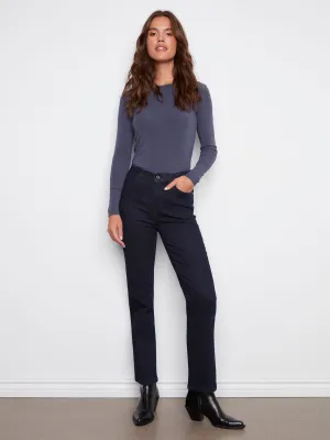 Bold Road Trip Work Ready Earthy Straight Leg Jeans - Blue Black