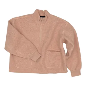 Sweatshirt Collar By Free Assembly In Pink, Size:Xl Easy Wash Senior Ease