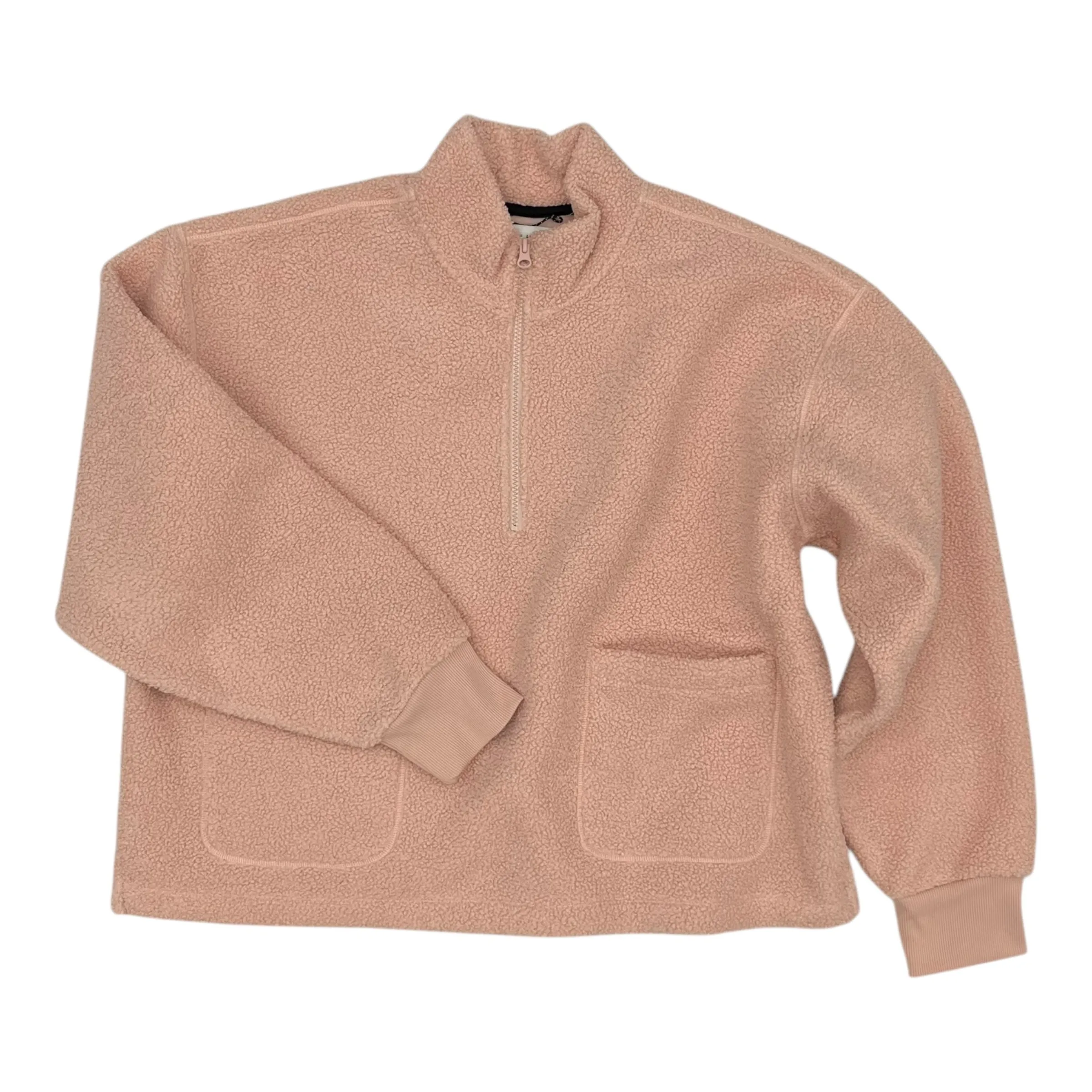Sweatshirt Collar By Free Assembly In Pink, Size:Xl Easy Wash Senior Ease