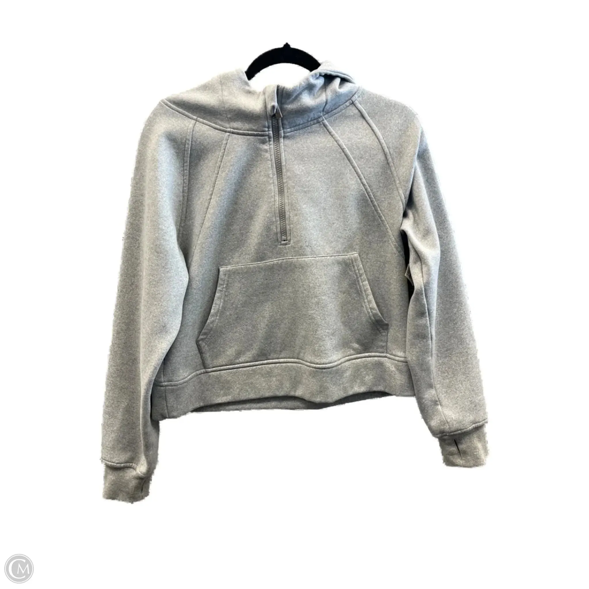 Lightweight Vest Sweatshirt Hoodie By Clothes Mentor In Grey, Size: M