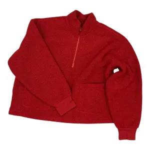 QuickAccess Pockets Sweatshirt Collar By Free Assembly In Red, Size:Xl