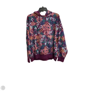 Thermal Insulation Soft Fabric Sweatshirt Hoodie By Dip In Floral Print, Size: 2x