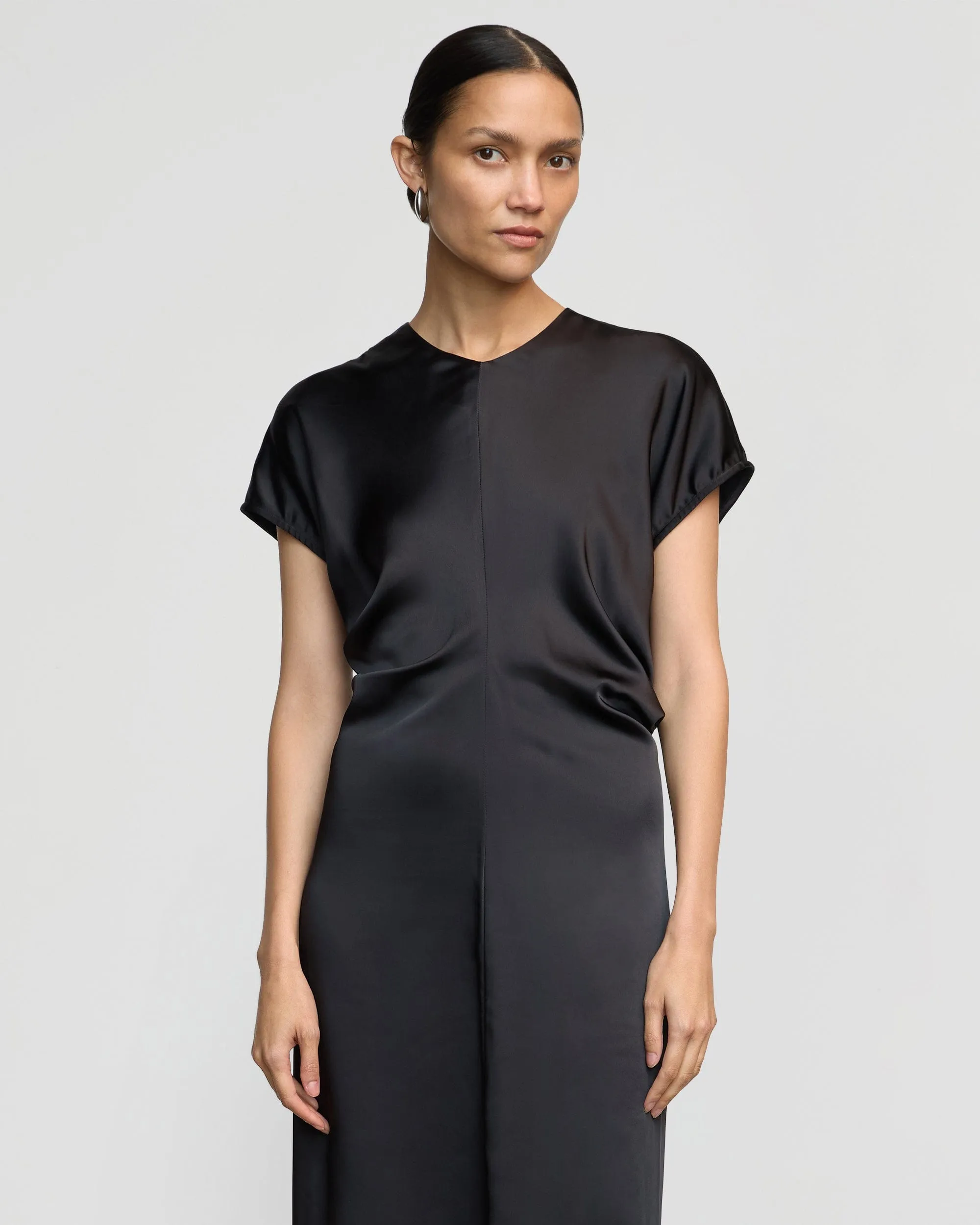 Fiona Curved-Shoulder Dress Classic Design Cool Hooded Jacket