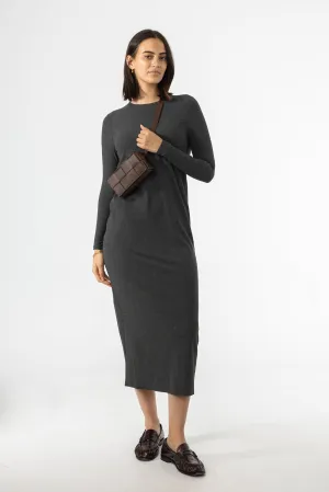 Grey Basic Maxi Modern Look