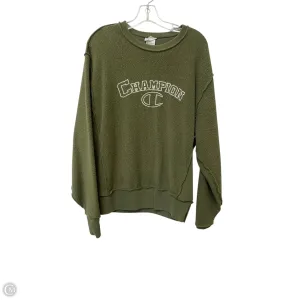Sweatshirt Crewneck By Champion In Green, Size: M Flex Fit