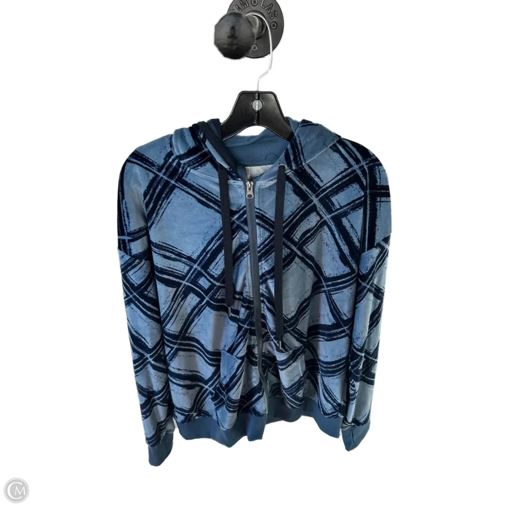 MoistureWicking DurableThreadwork Sweatshirt Hoodie By Cozy In Blue, Size: L