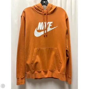 casual fun Lightweight Jacket Athletic Sweatshirt Hoodie By Nike In Orange, Size: M