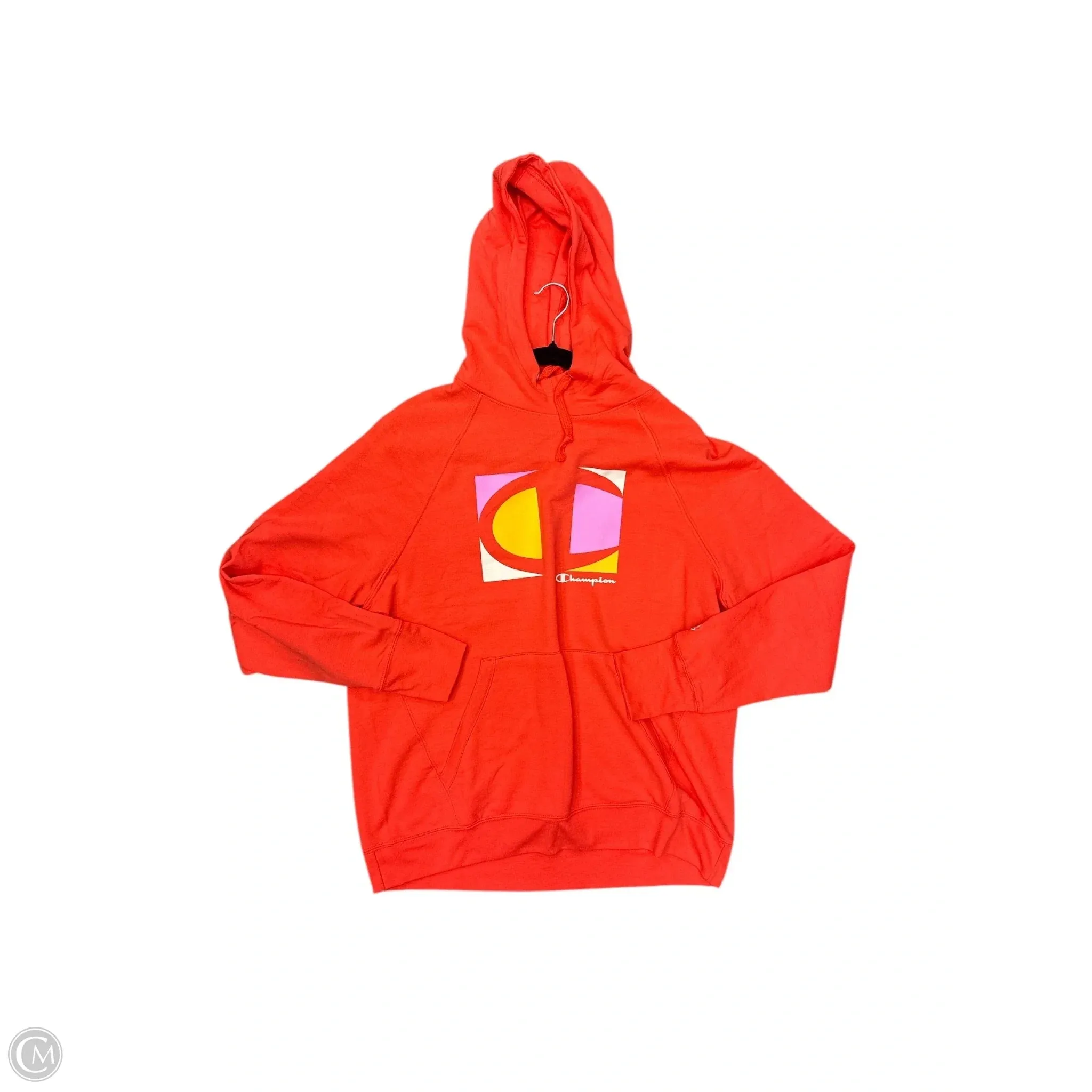 Sweatshirt Hoodie By Champion In Orange, Size: Xl Ethical Mode
