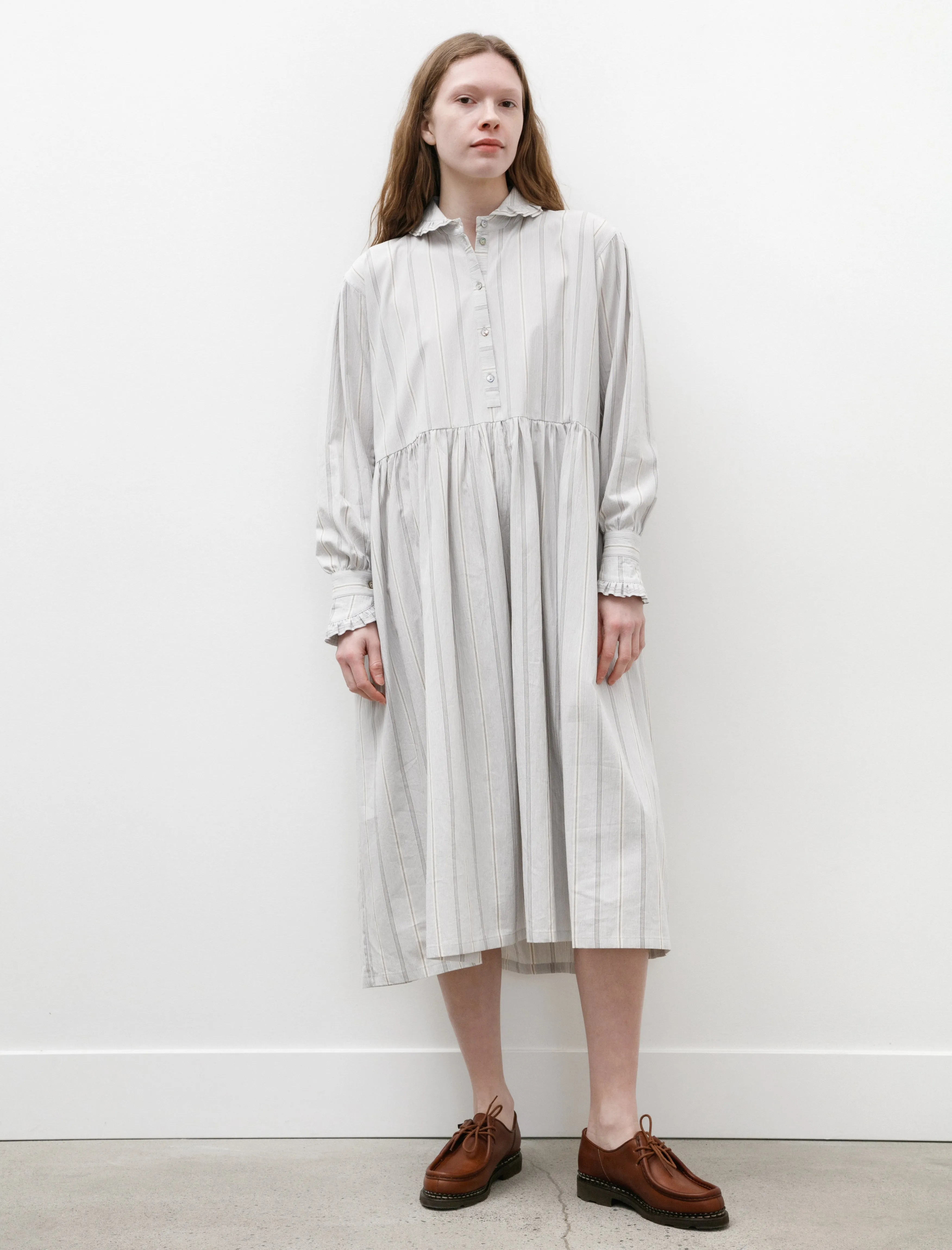 EcoFriendlyMaterial FormFitting Cut Lydbrook Dress Blue/Brown/White