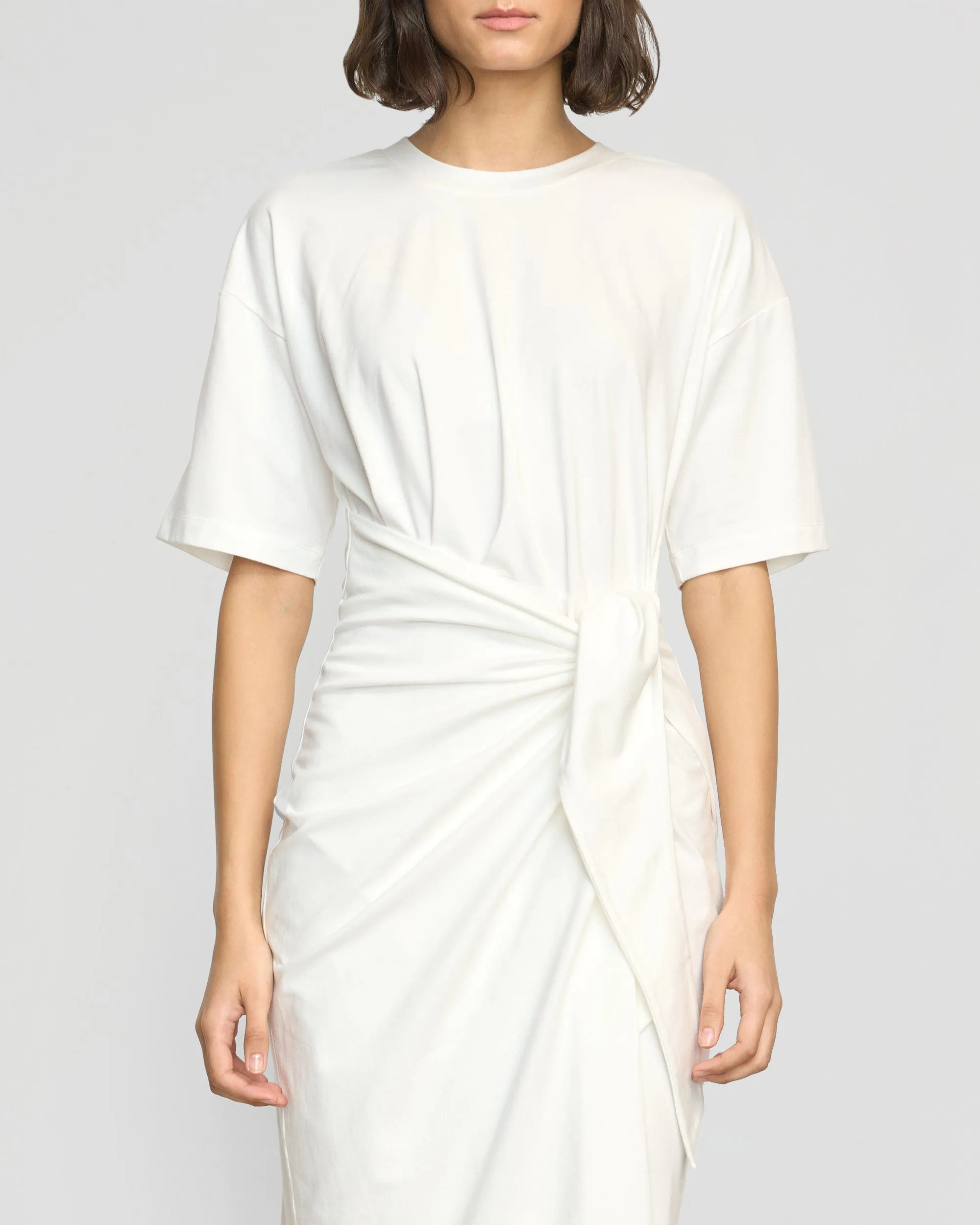 Noa Organic Cotton T-Shirt Wrap Dress Professional Look Shimmer Core