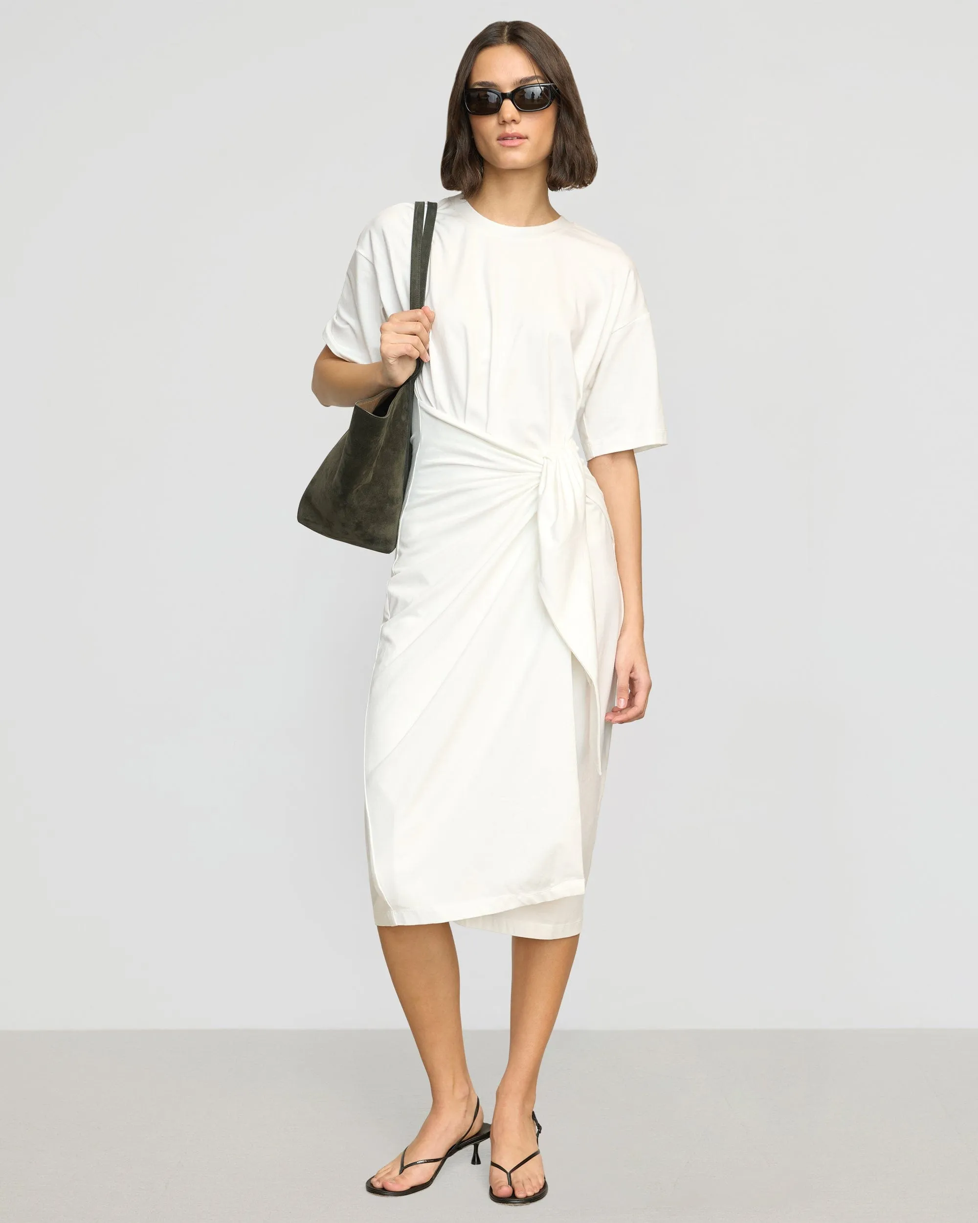 Noa Organic Cotton T-Shirt Wrap Dress Ventilated Back Panels DoubleStitchReinforcement