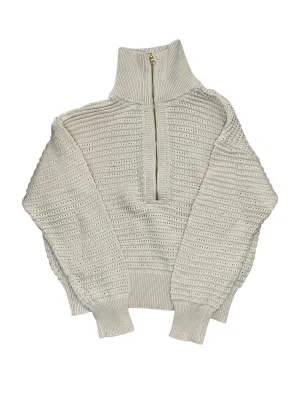 Sweatshirt Collar By Varley In Cream, Size:Xs Fall Core