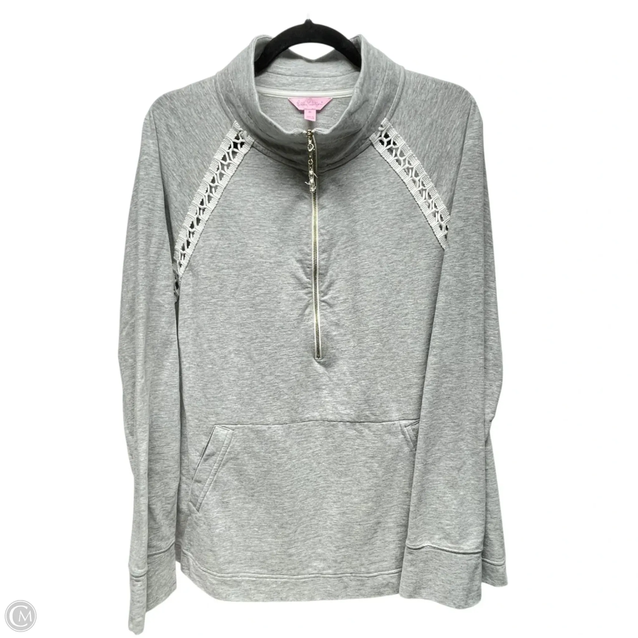 StaticResistant Sweatshirt Designer By Lilly Pulitzer In Grey, Size: Xl