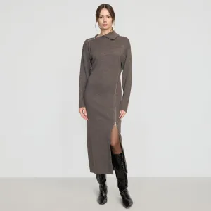 Yara Zipper Sweater Dress Zero Waste