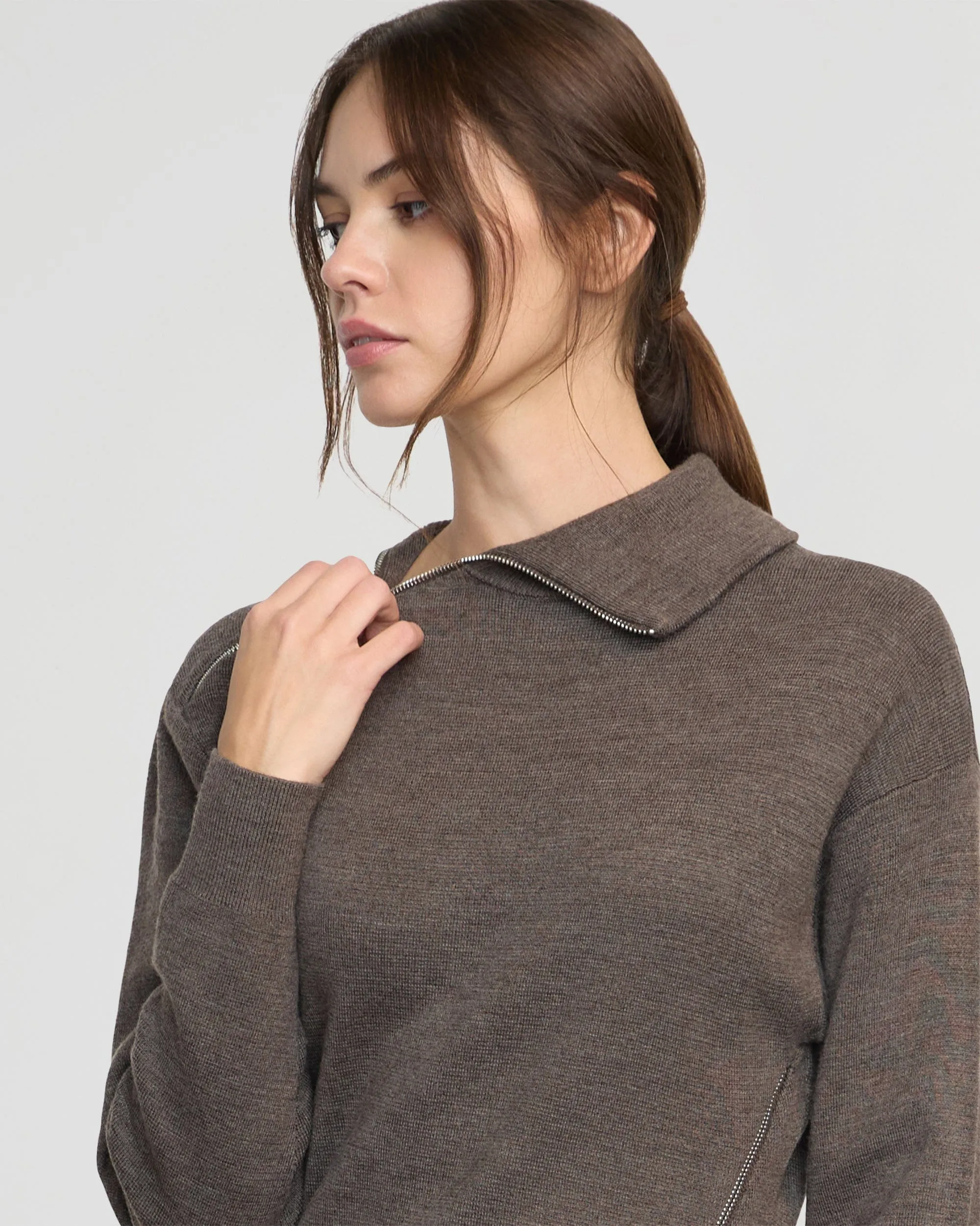 StainRepellentSurface OdorControl Technology Yara Zipper Sweater Dress