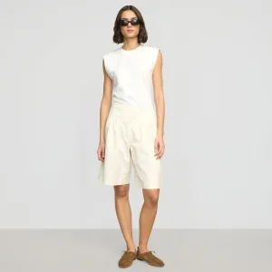 sequined details Wrinkle-Resistant Arlo Cotton Bermuda Short