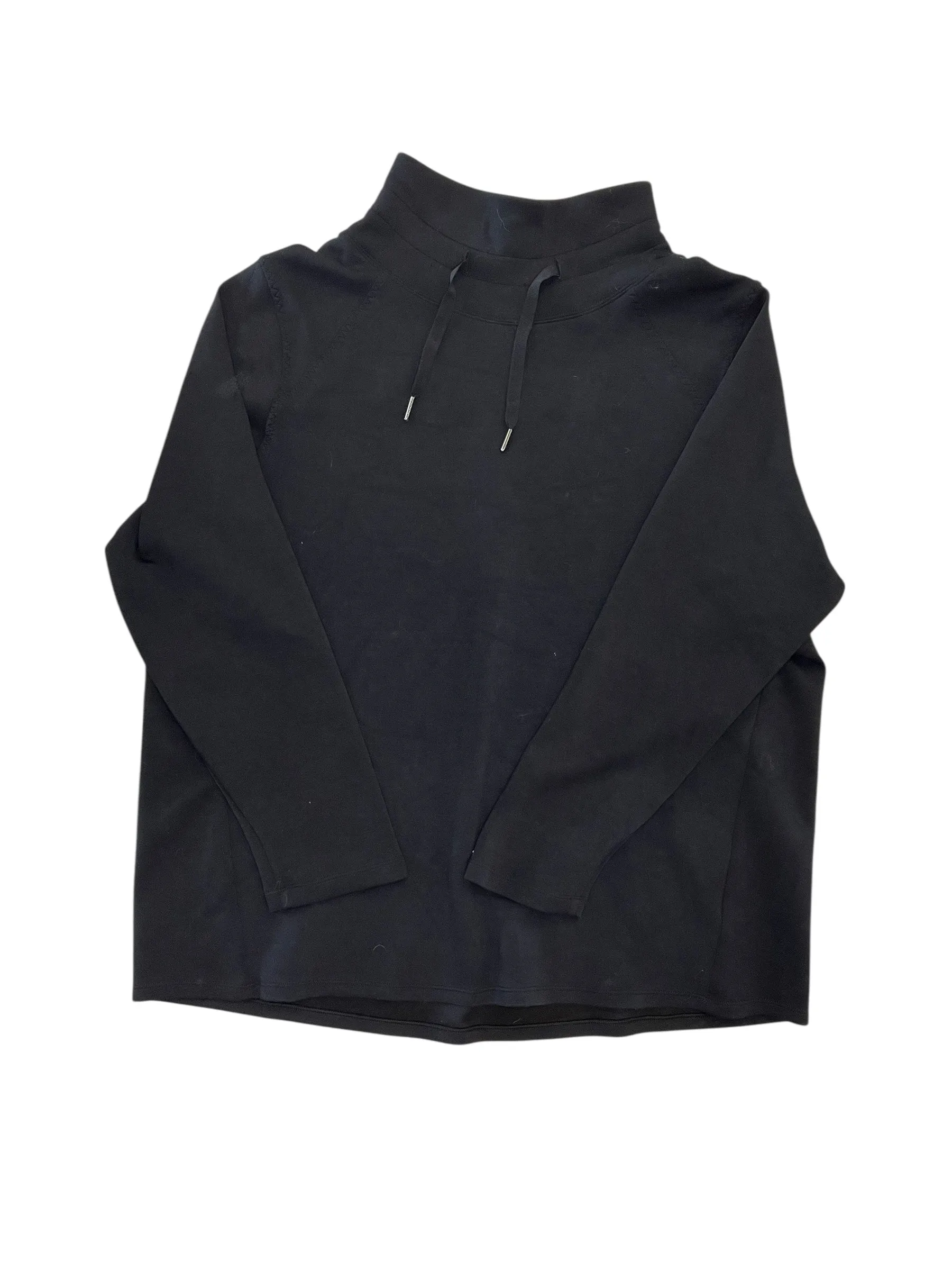 Sweatshirt Collar By Spanx In Black, Size:2X Flex Fit Flexible Joints