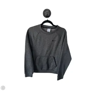 Warm Pants Cyber Glow Athletic Sweatshirt Crewneck By Nike In Grey, Size: Xs