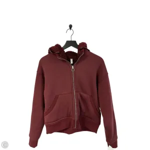 Sweatshirt Hoodie By Athleta In Red, Size: S Utility Jacket Fashionable Vest