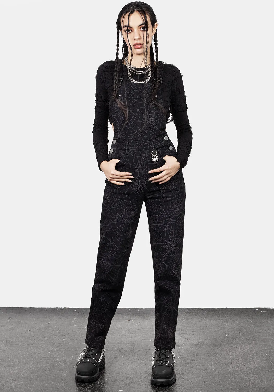 Bold Look Professional Wear Non Fade Fabric Venom Mom Dungarees