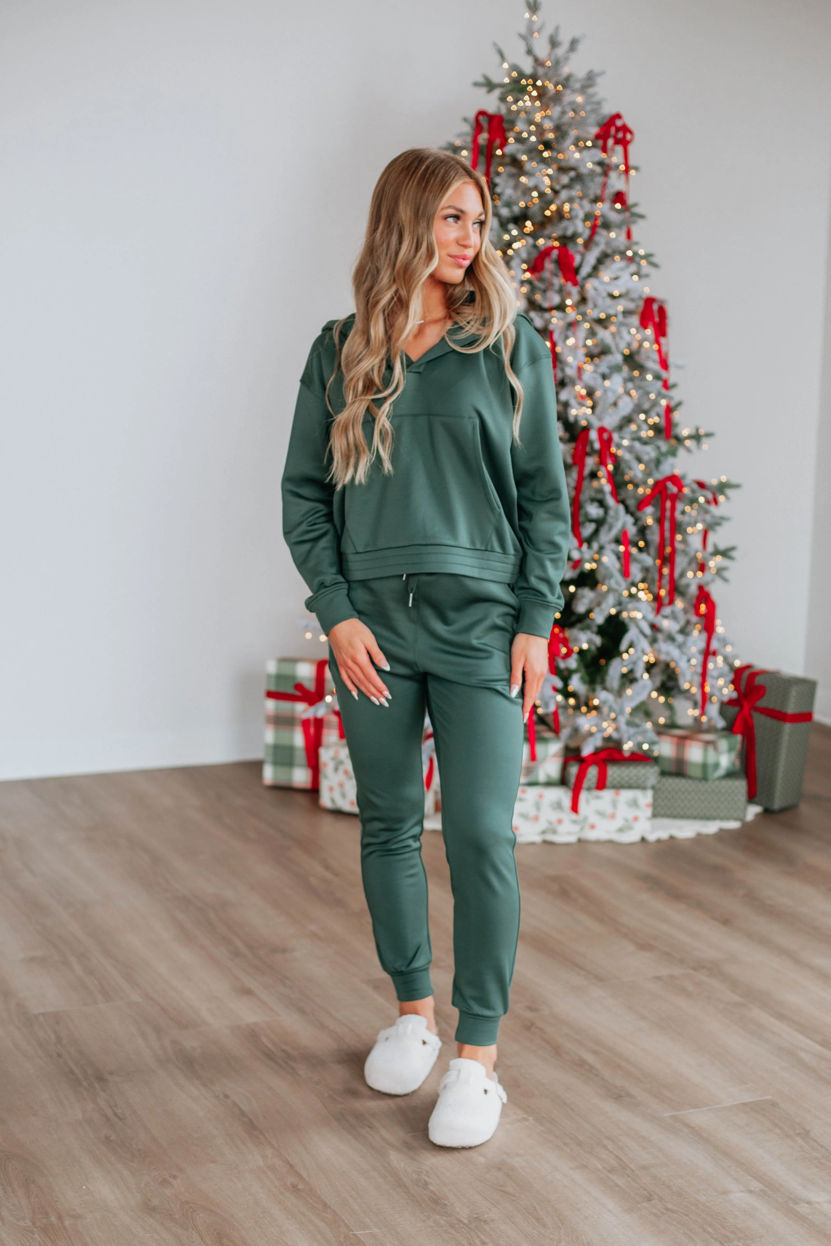Reinforced Knees EcoFriendlyDyeProcess Zealand Lounge Joggers - Forest