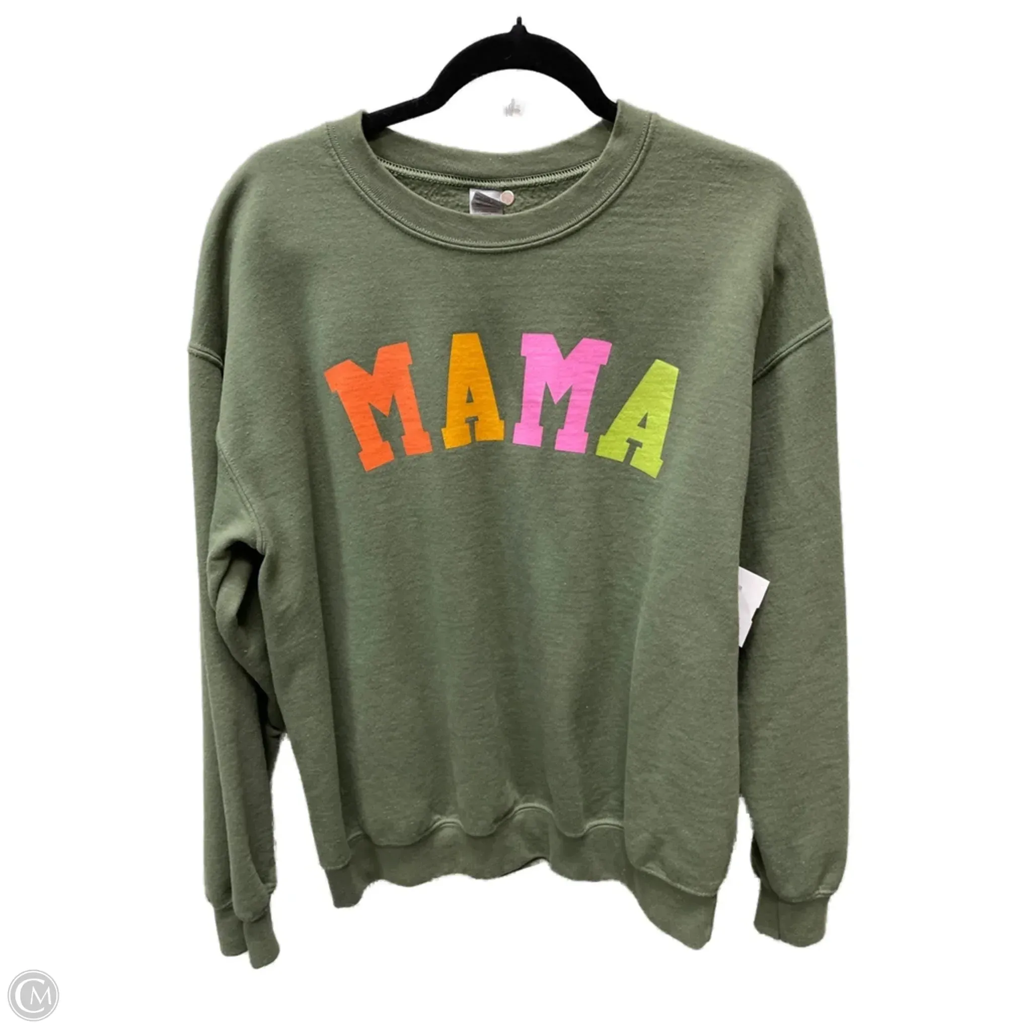 SnagResistant Weave FlatlockStitching Sweatshirt Crewneck By Gildan In Green, Size: M