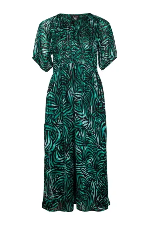 Dress | Emerald Black Abst | 8574C1 UV Protection EasyCareMaterial