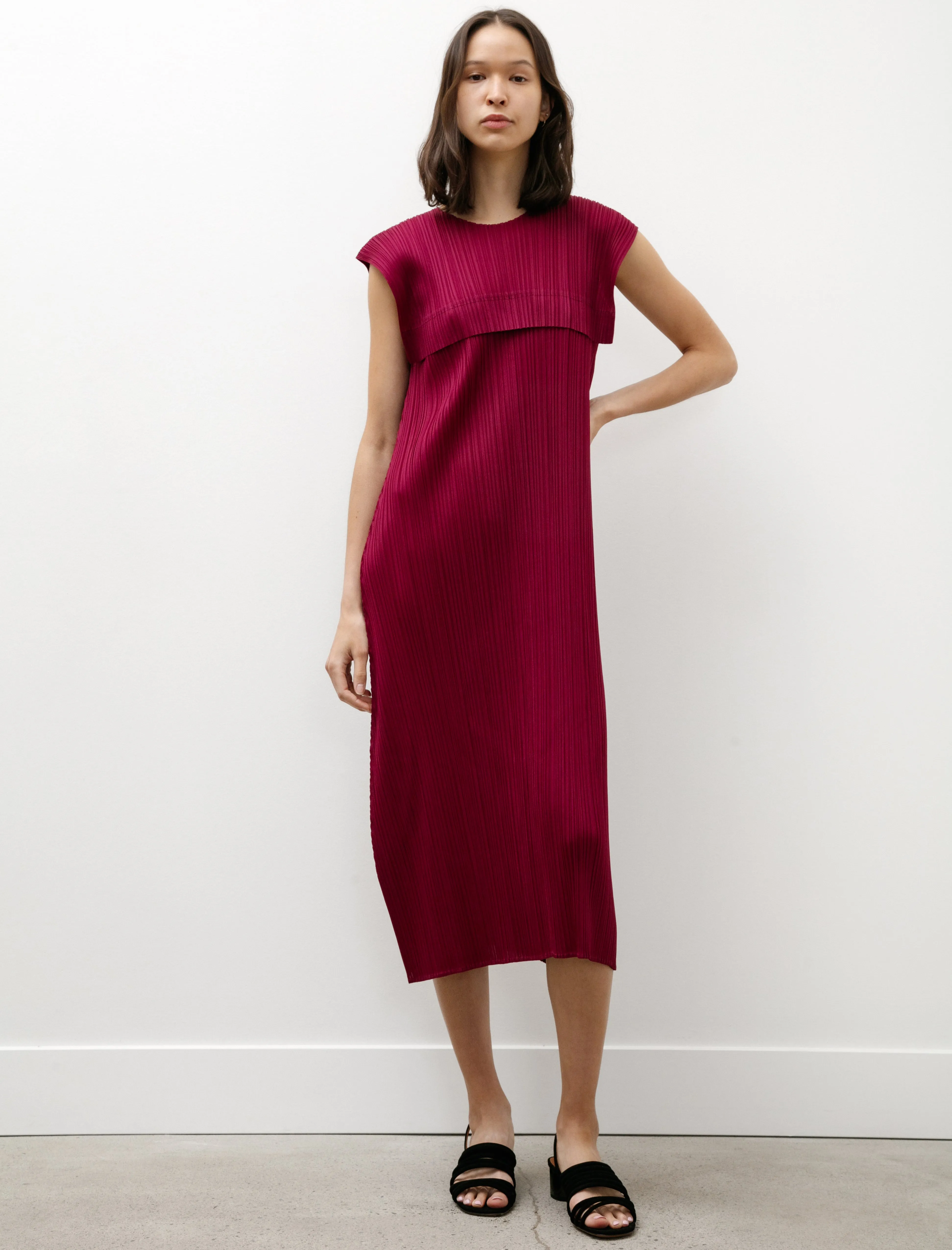 Monthly Colors Cap Sleeve Dress Raspberry Outdoor Footwear Comfortable Outerwear