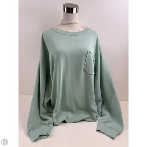 Sweatshirt Crewneck By Aerie In Green, Size: Xxl Colorfast Technology