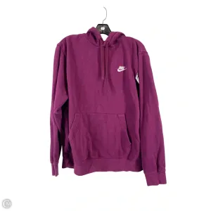 Sweatshirt Hoodie By Nike In Purple, Size: L Wool Fit