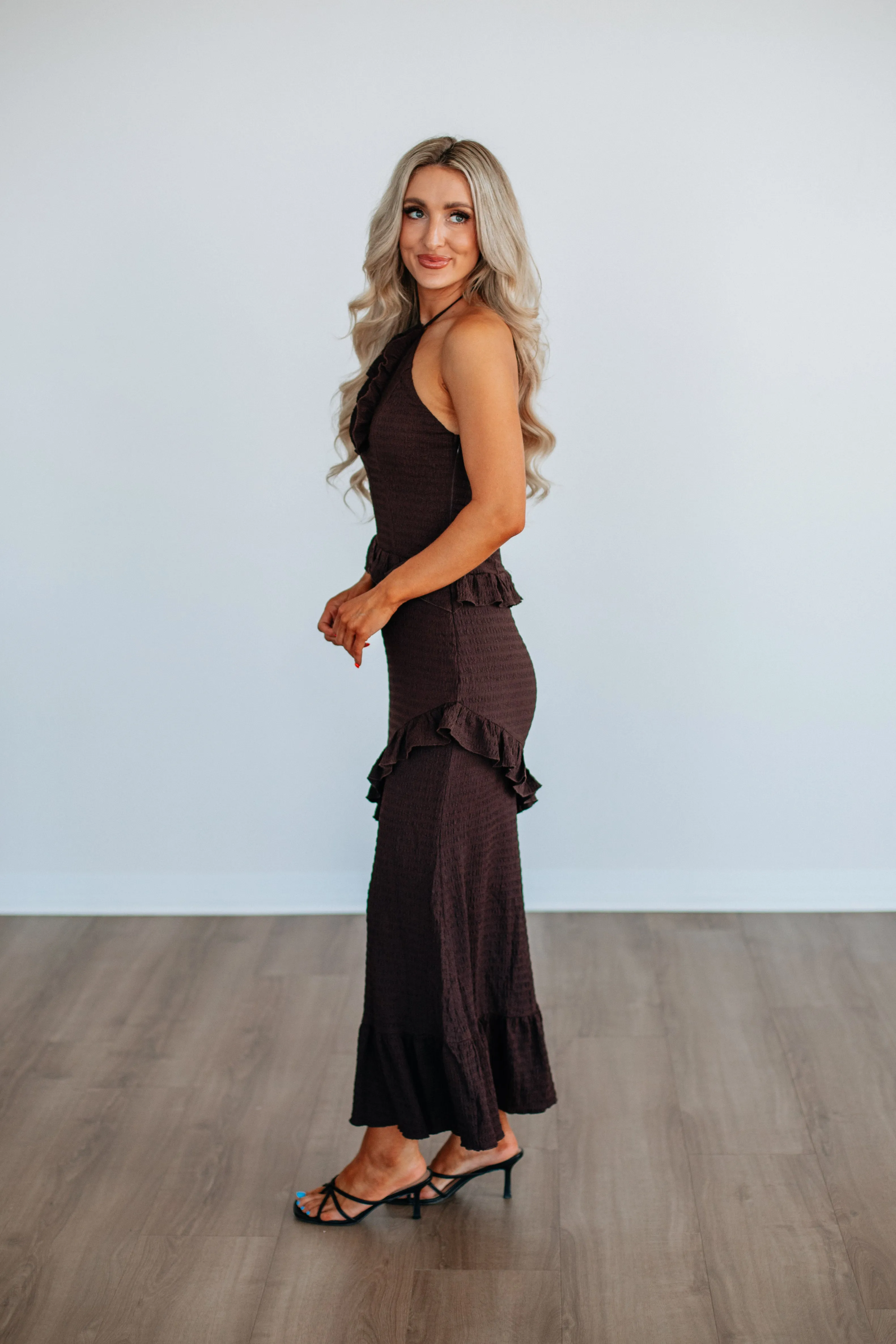 Christine Maxi Dress Emerald Glow With its sophisticated design this dress will always remain a classic wardrobe piece