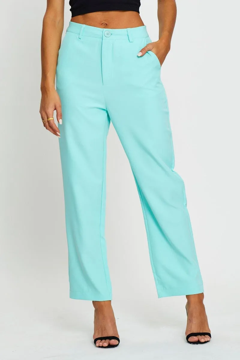 Chilly Day Ready Green Pants Slim Leg