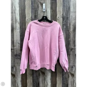 SmoothEdging Tough Core Sweatshirt Crewneck By Clothes Mentor In Pink, Size: S