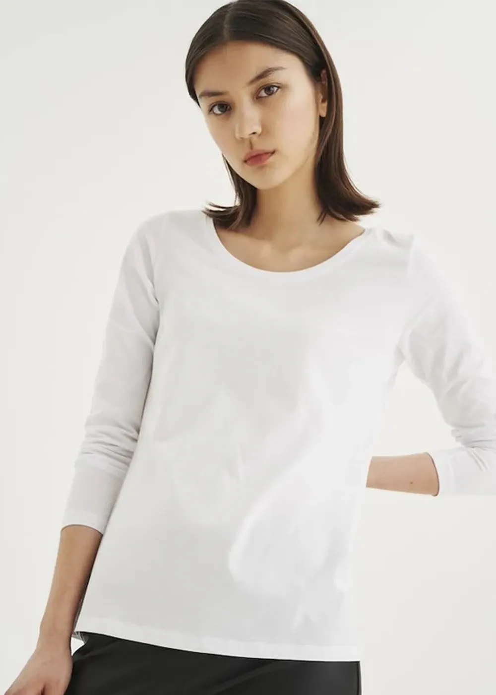 Rena Long Sleeve T-Shirt Geometric precision