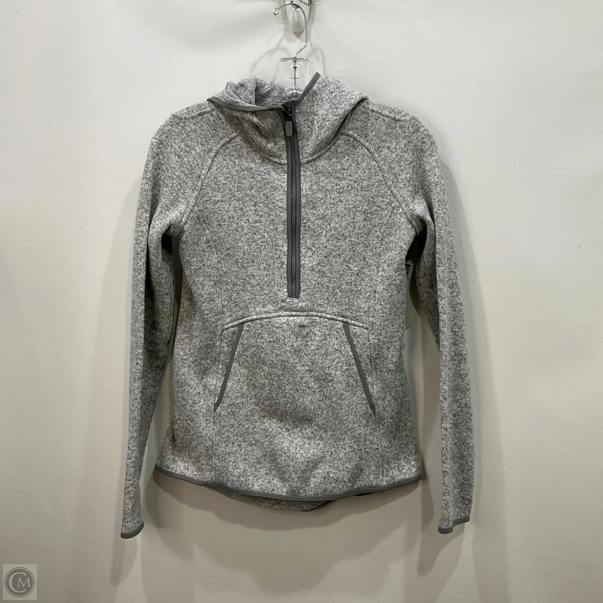 Formal Attire Quick Wear Athletic Sweatshirt Hoodie By Lululemon In Grey, Size: 4
