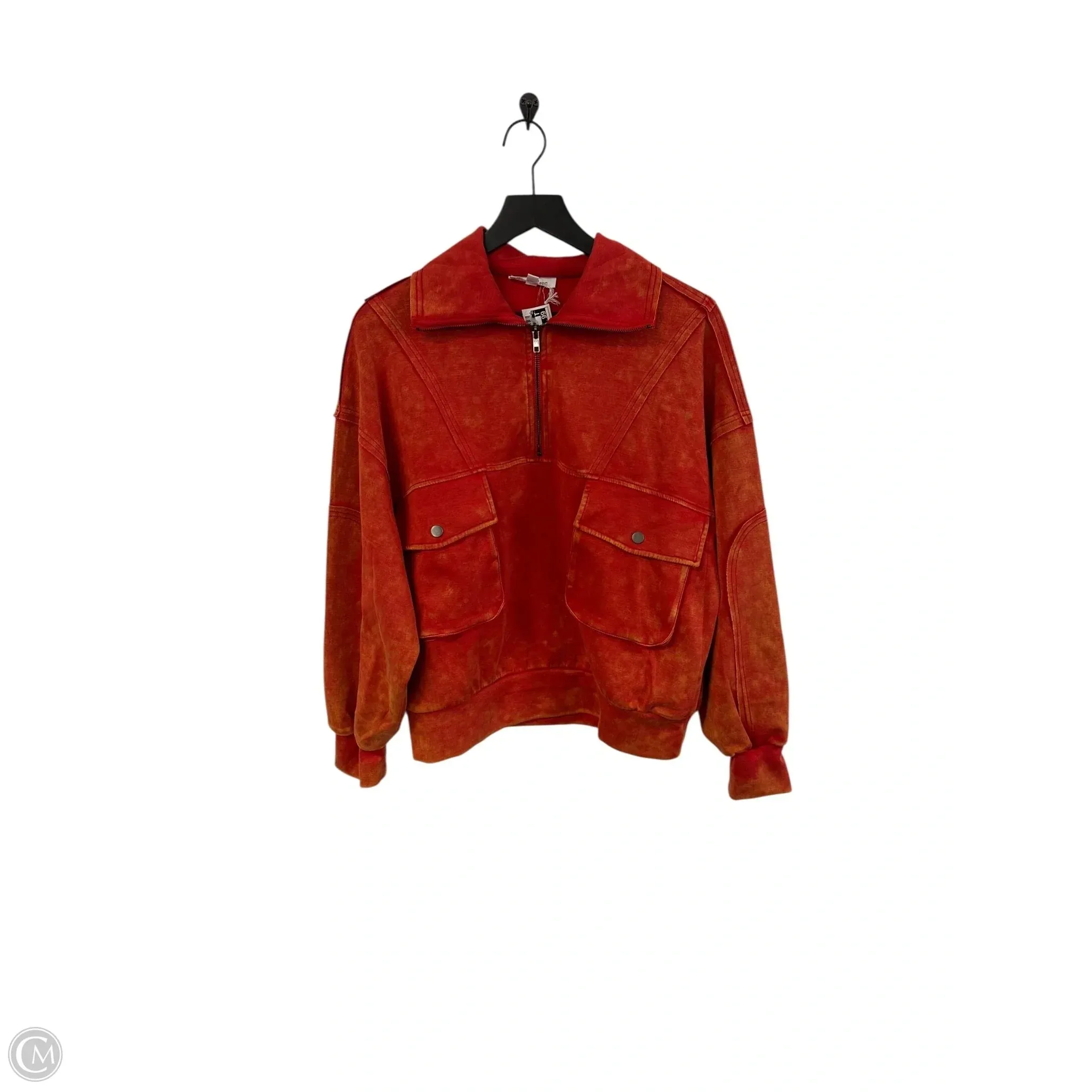 Sweatshirt Collar By Cmc In Orange, Size: S LightweightWeave
