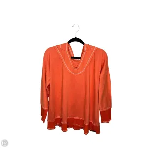 Sweatshirt Hoodie By Soft Surroundings In Orange, Size: Xl Planet Glow