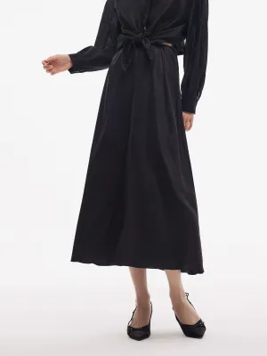 19MM Xiang Yun Silk Women Elastic Waist Skirt All Day Fit Chic Mood