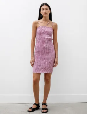 WaterRepellent NonIrritating Seams Straps Short Pliss?? Dress Cochineal-Chlorophyll