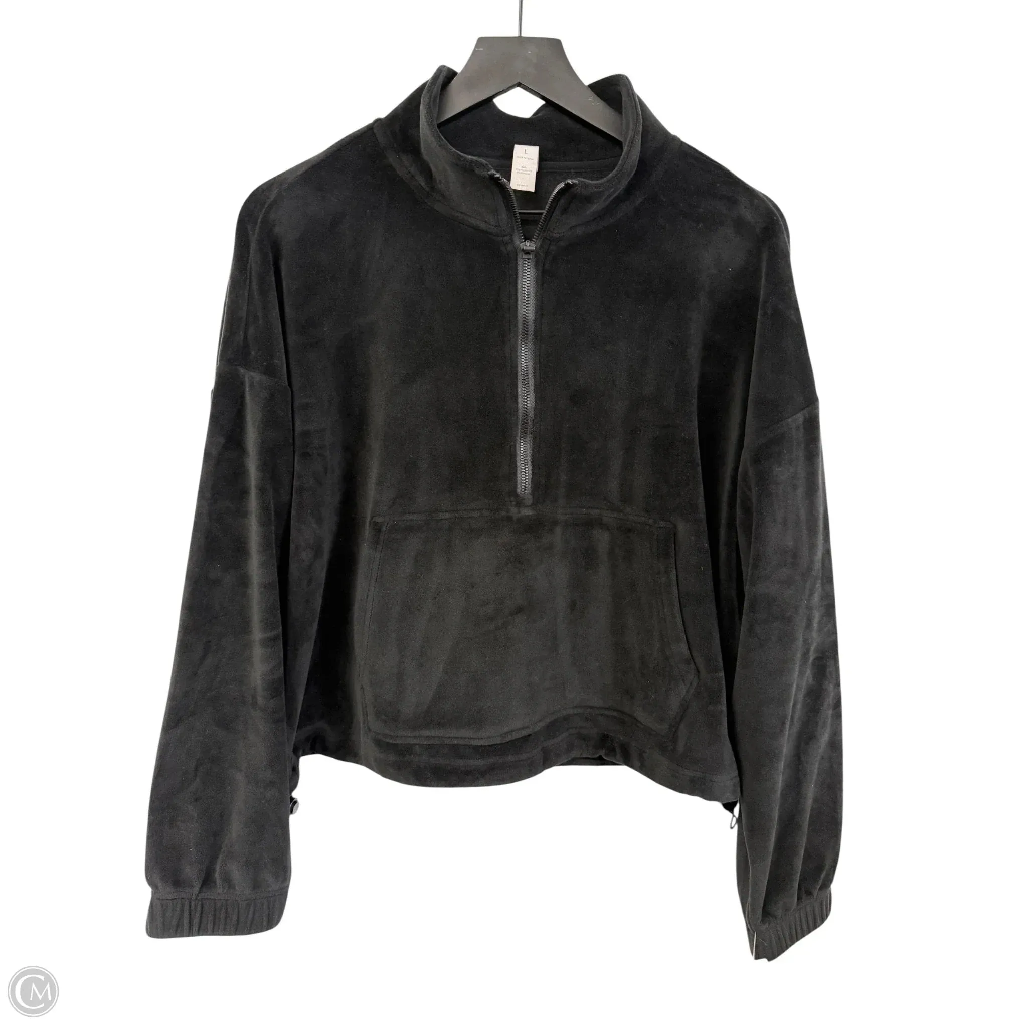 AntiPilling Finish Relaxed Jeans Sweatshirt Crewneck By 90 Degrees By Reflex In Black, Size: L