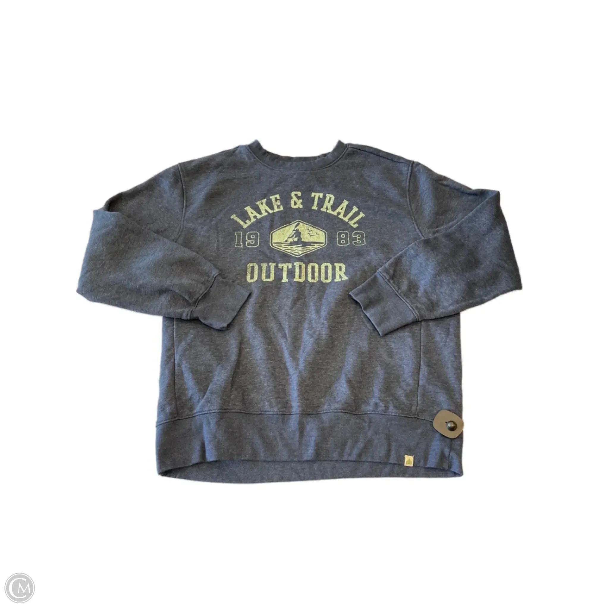 NoIrritationSeams Opaque Tone Sweatshirt Crewneck By Clothes Mentor In Blue, Size: Xl